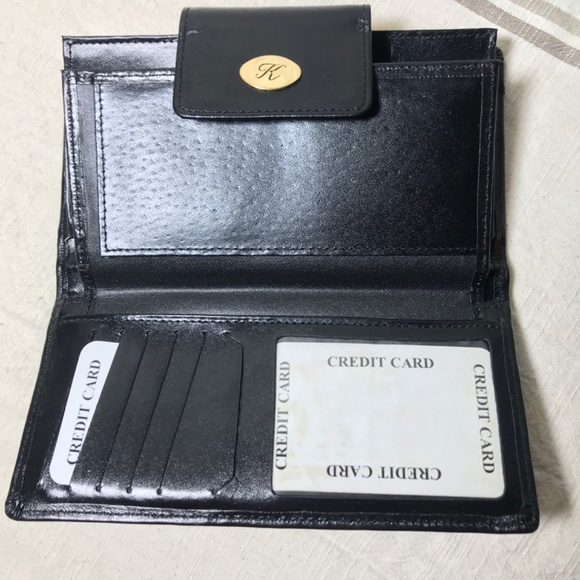Black Koret leather wallet - Picture 5 of 5